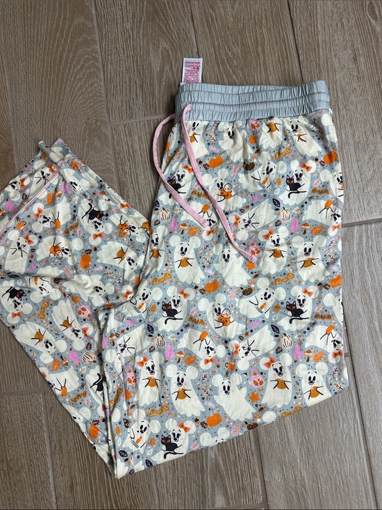 Disney Other - Disney Mickey Ghost Halloween Pajama Bottoms Lounge with Drawstring 🎃 👻
